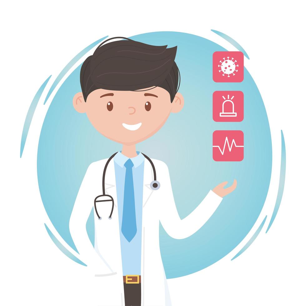 young-male-physician-assistance-medical-staff-professional-practitioner-cartoon-character-vector young-male-physician-assistance-medical-staff-professional-practitioner-cartoon-character-vector